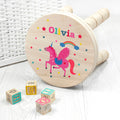 Personalised Personalised Kid's Unicorn Wooden Stool