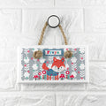 Personalised Personalised Kid's Little Fox White Door Sign