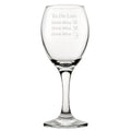 To Do List Drink Wine - Engraved Novelty Wine Glass