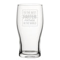 To The Best Farter In The World - Engraved Novelty Tulip Pint Glass