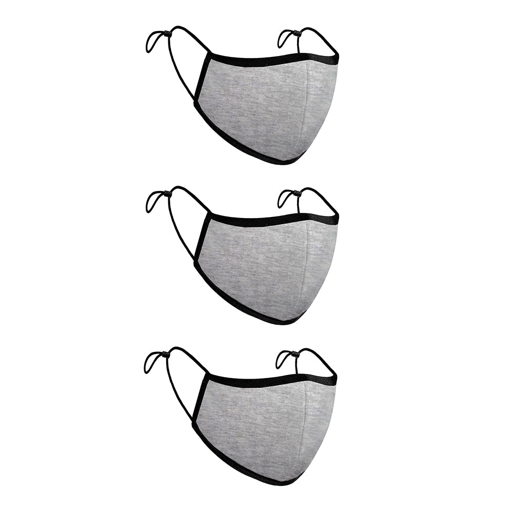 Treat Republic Colour Range Comfort-Fit Face Covering - Pack of 3