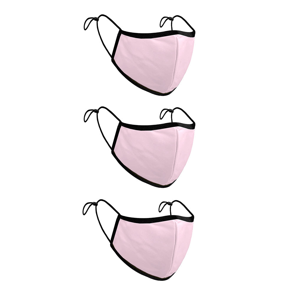 Treat Republic Colour Range Comfort-Fit Face Covering - Pack of 3