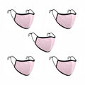 Treat Republic Colour Range Comfort-Fit Face Covering - Pack of 5
