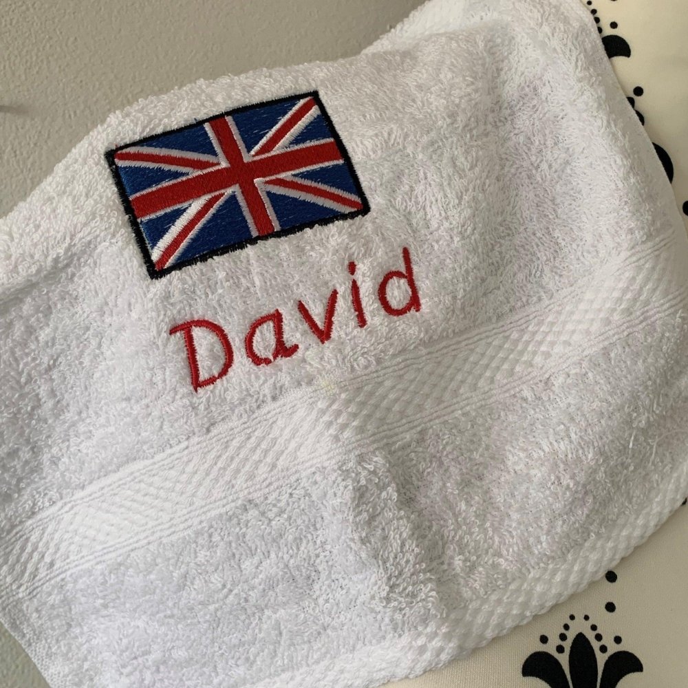Union Jack Flag Towels - Personalised