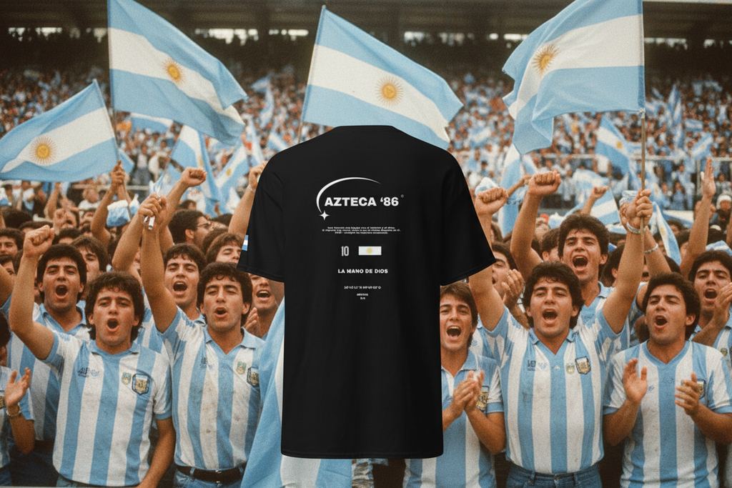 AZTECA ’86 T-Shirt - La Mano de Dios Tribute Tee