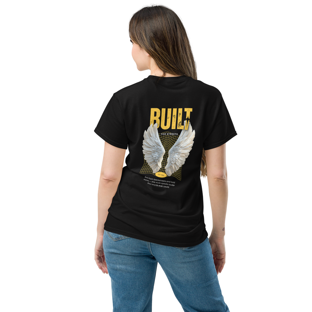 BUILT For Streets Angel Wings Graphic Tee for Stylish Comfort