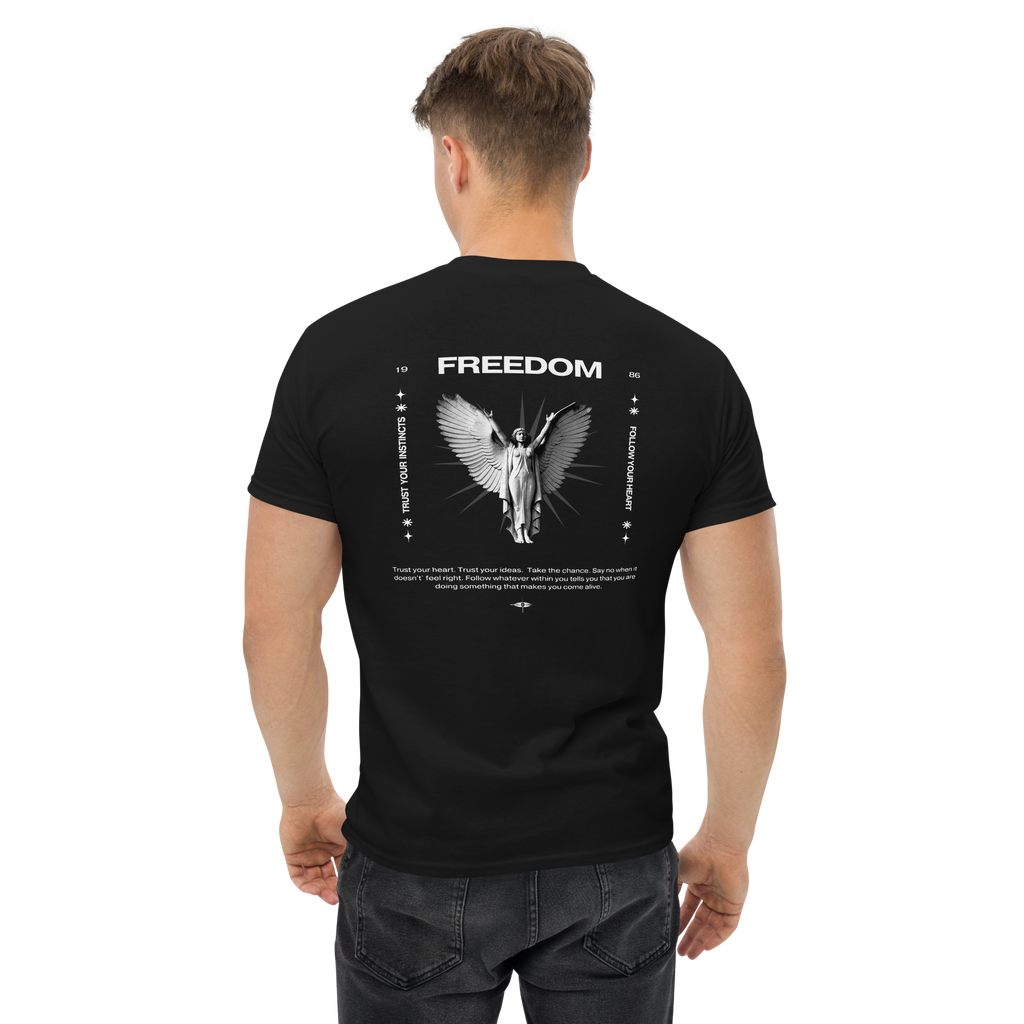 Freedom Angel Graphic Tee - Embrace Your Spirit Unisex Design
