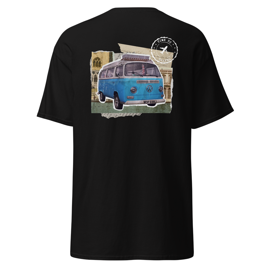 Wanderlust Graphic Tee for Adventure Seekers - Retro Van Design