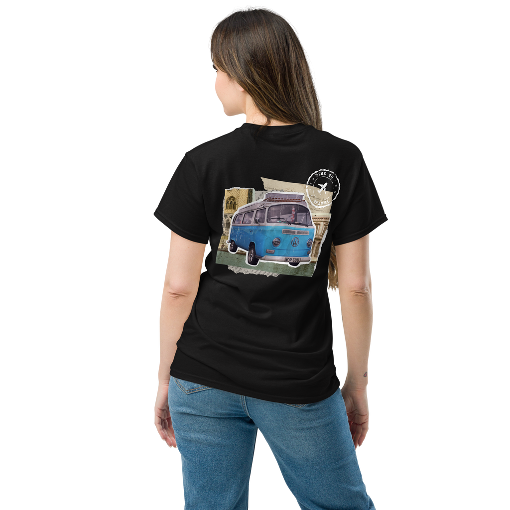 Wanderlust Graphic Tee for Adventure Seekers - Retro Van Design