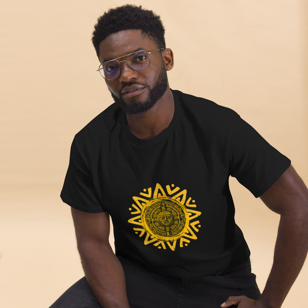 Unisex Aztec Sun Stone T-Shirt for Cultural Style