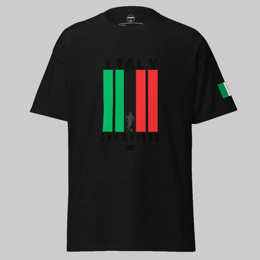 Italy Champions 2006 T-Shirt - Vintage Football Tee