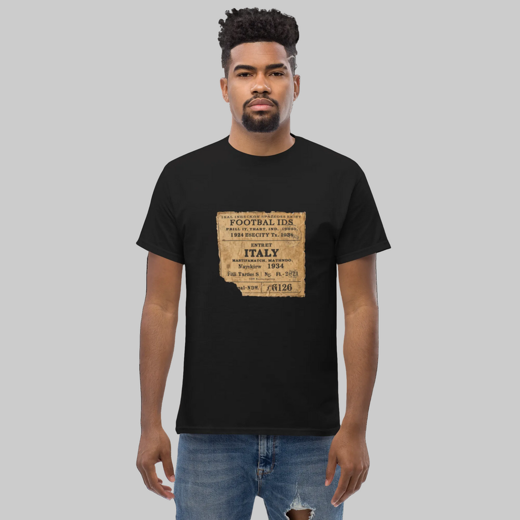 Italy 1934 Vintage Football Shirt - Classic Retro Tee