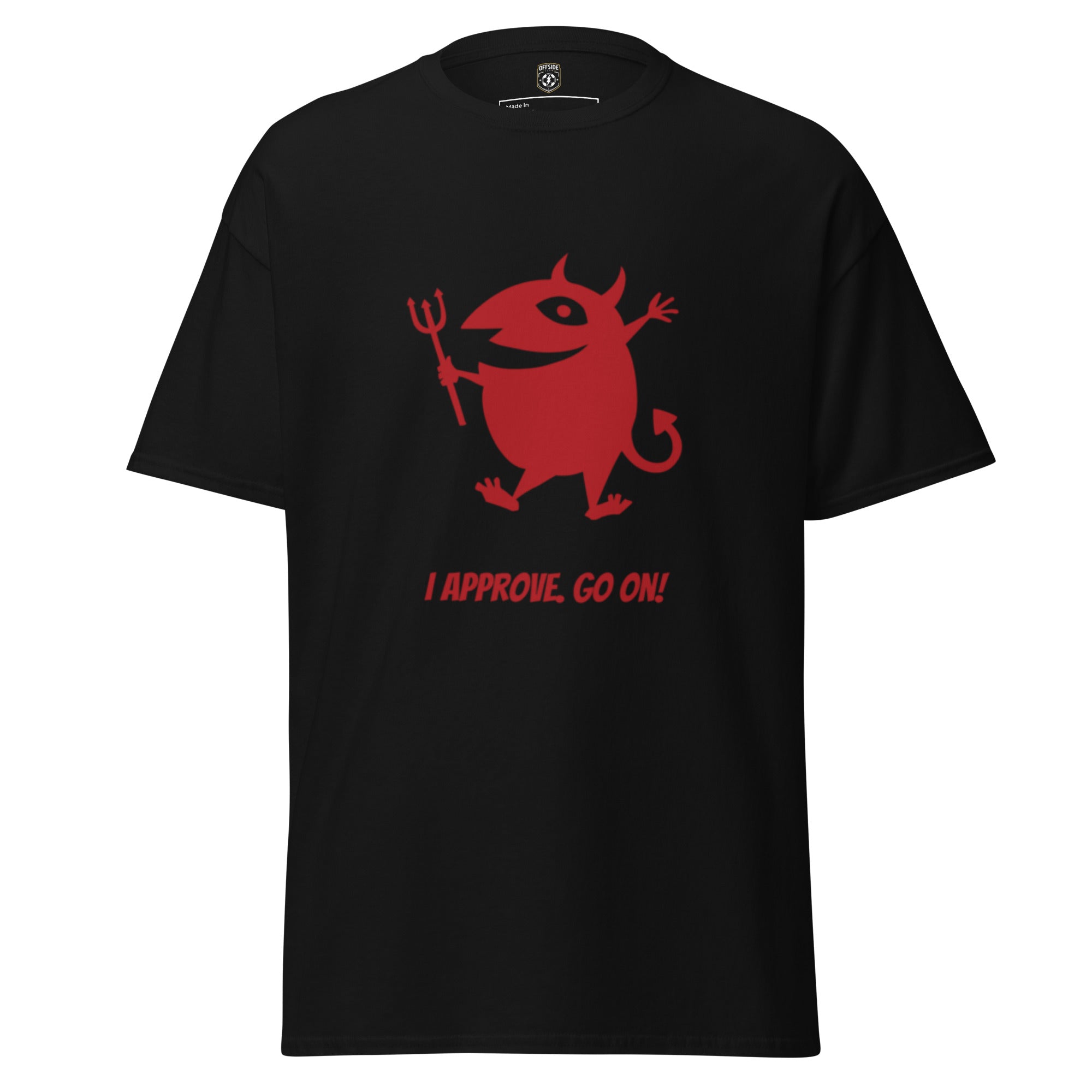Devil Graphic Tee - I Approve, Go On!