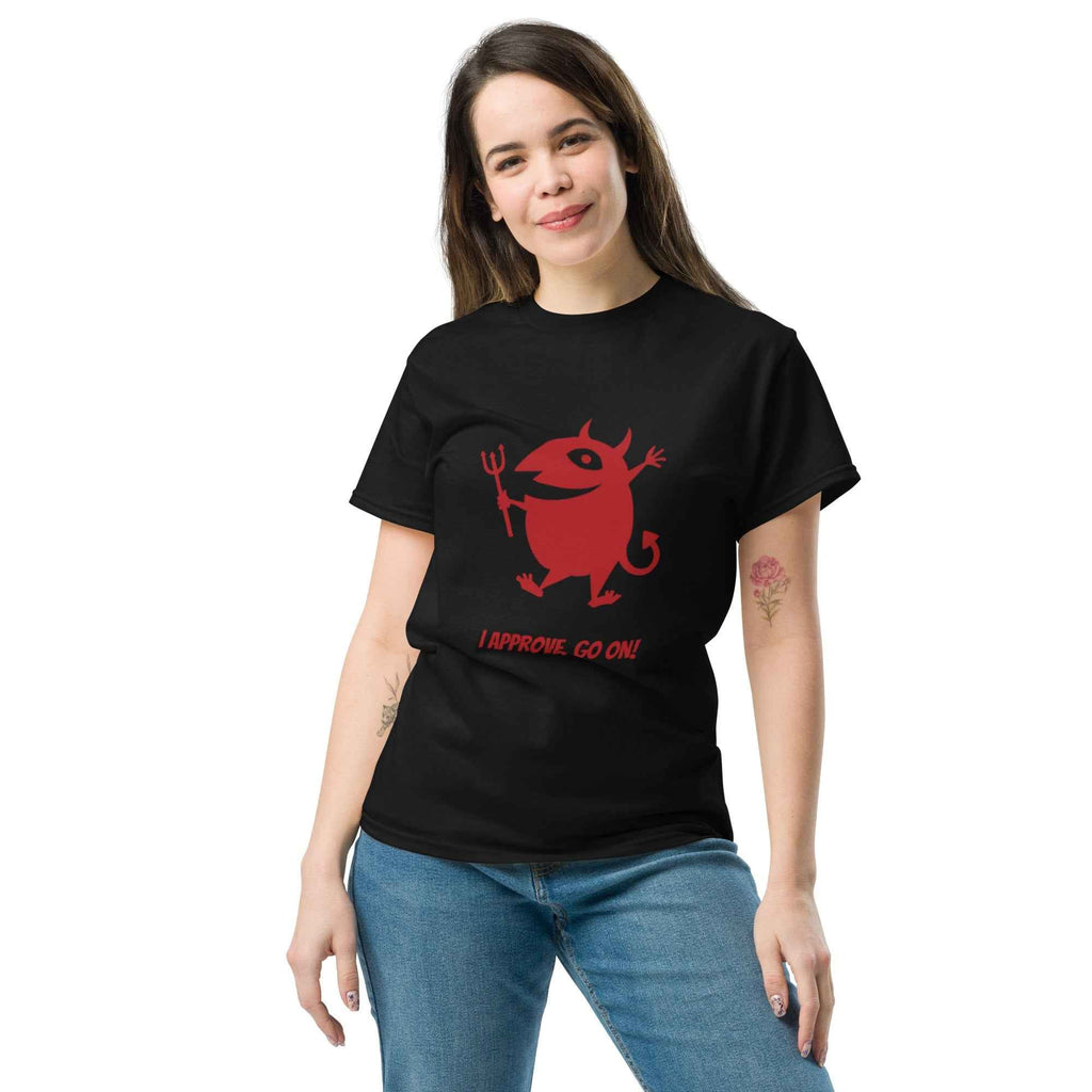 Devil Graphic Tee - I Approve, Go On!