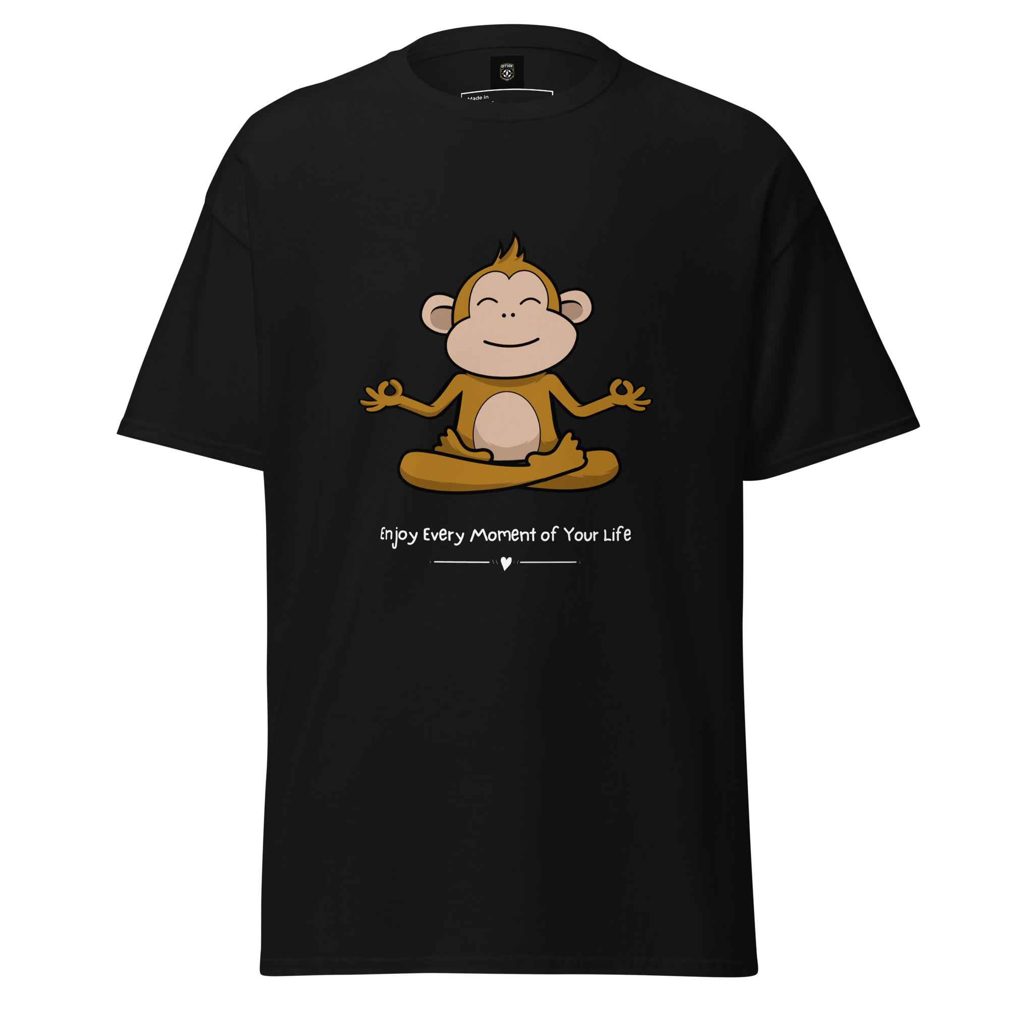 Zen Monkey Yoga T-Shirt for Meditation and Mindfulness