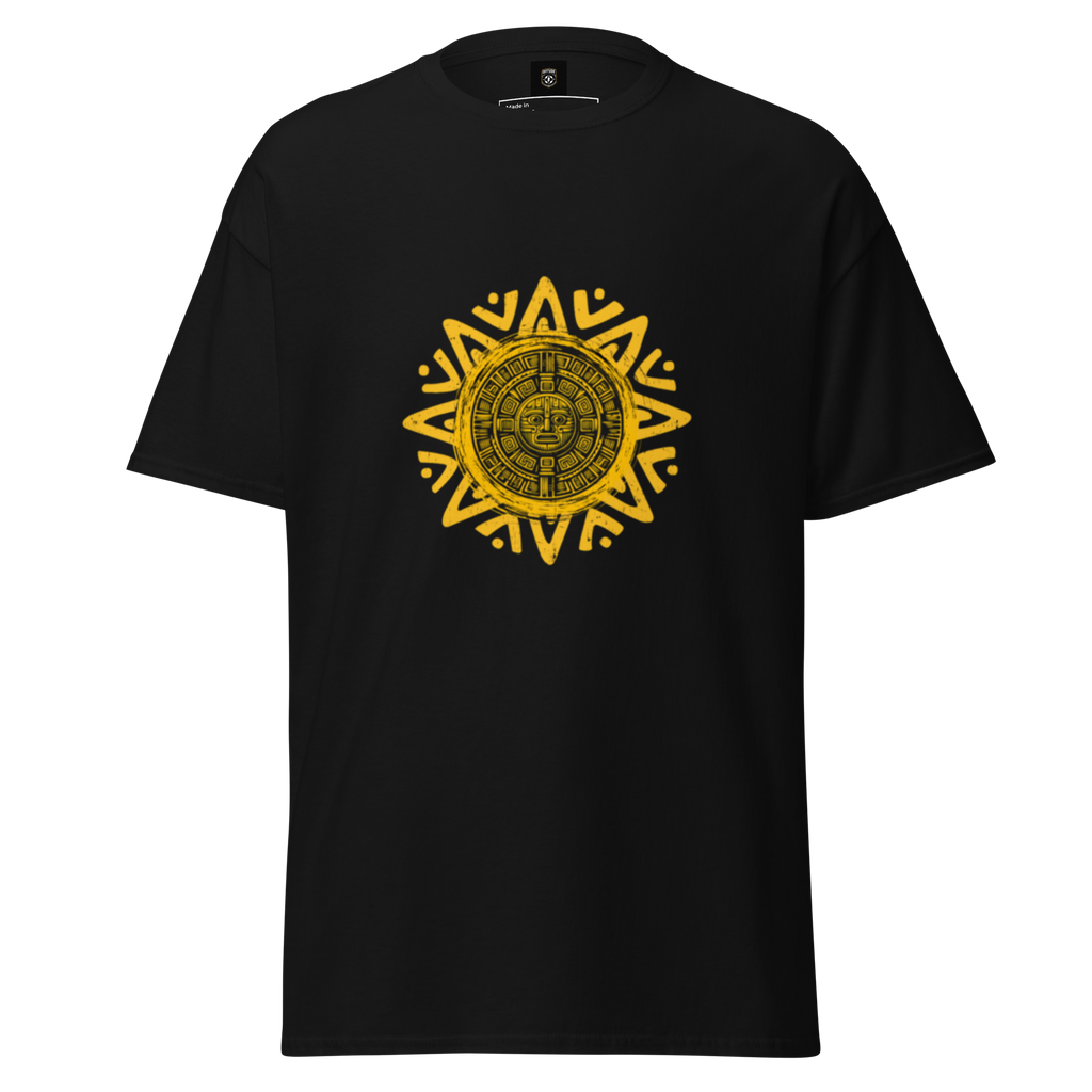 Unisex Aztec Sun Stone T-Shirt for Cultural Style