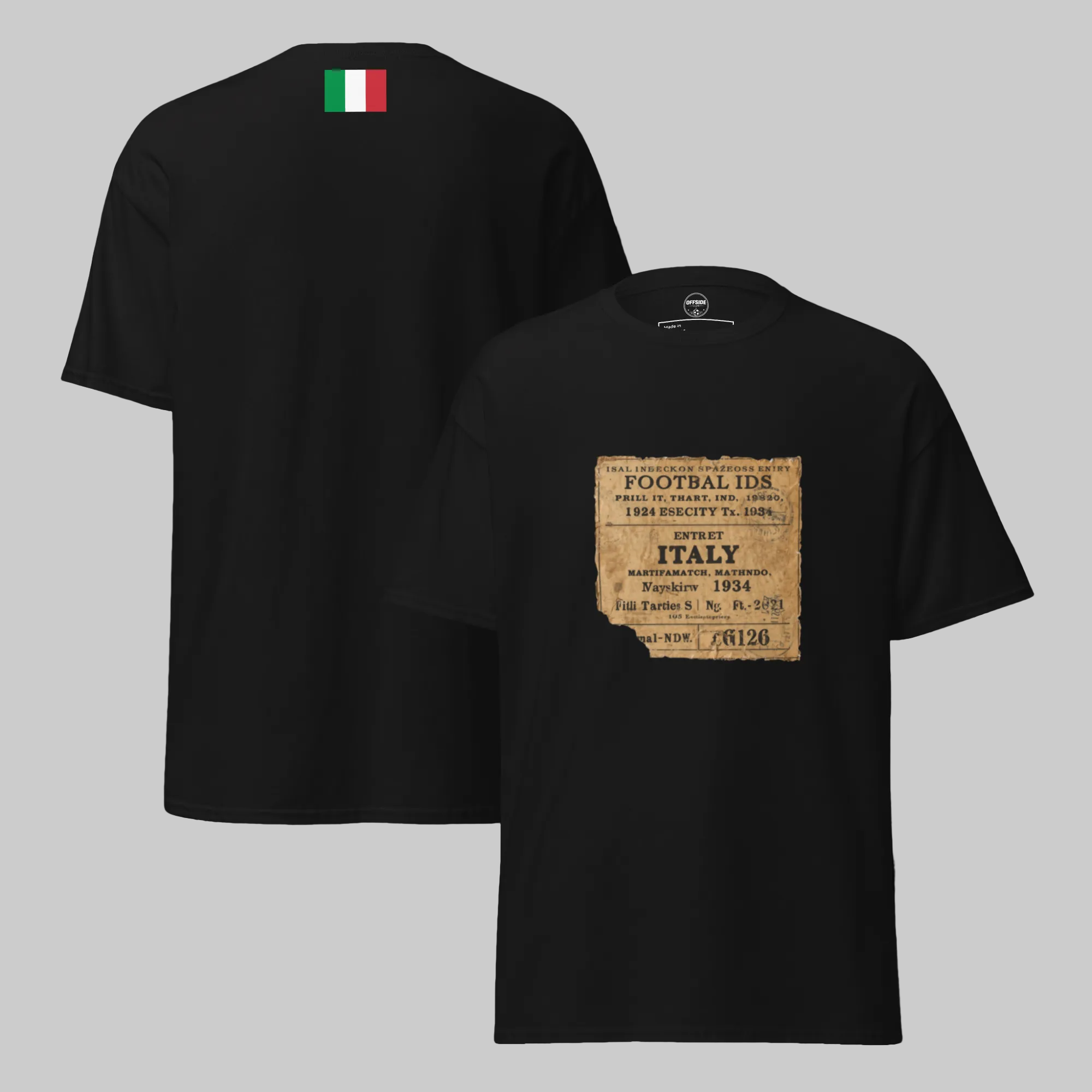 Italy 1934 Vintage Football Shirt - Classic Retro Tee