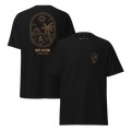 Beach Paradise Graphic Tee - Gold Outline Design for Ultimate Comfort