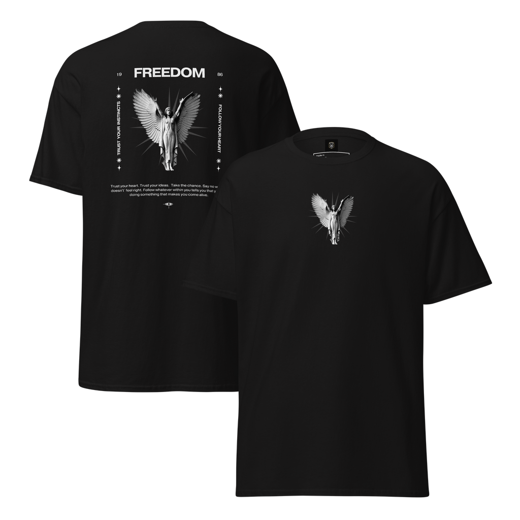 Freedom Angel Graphic Tee - Embrace Your Spirit Unisex Design