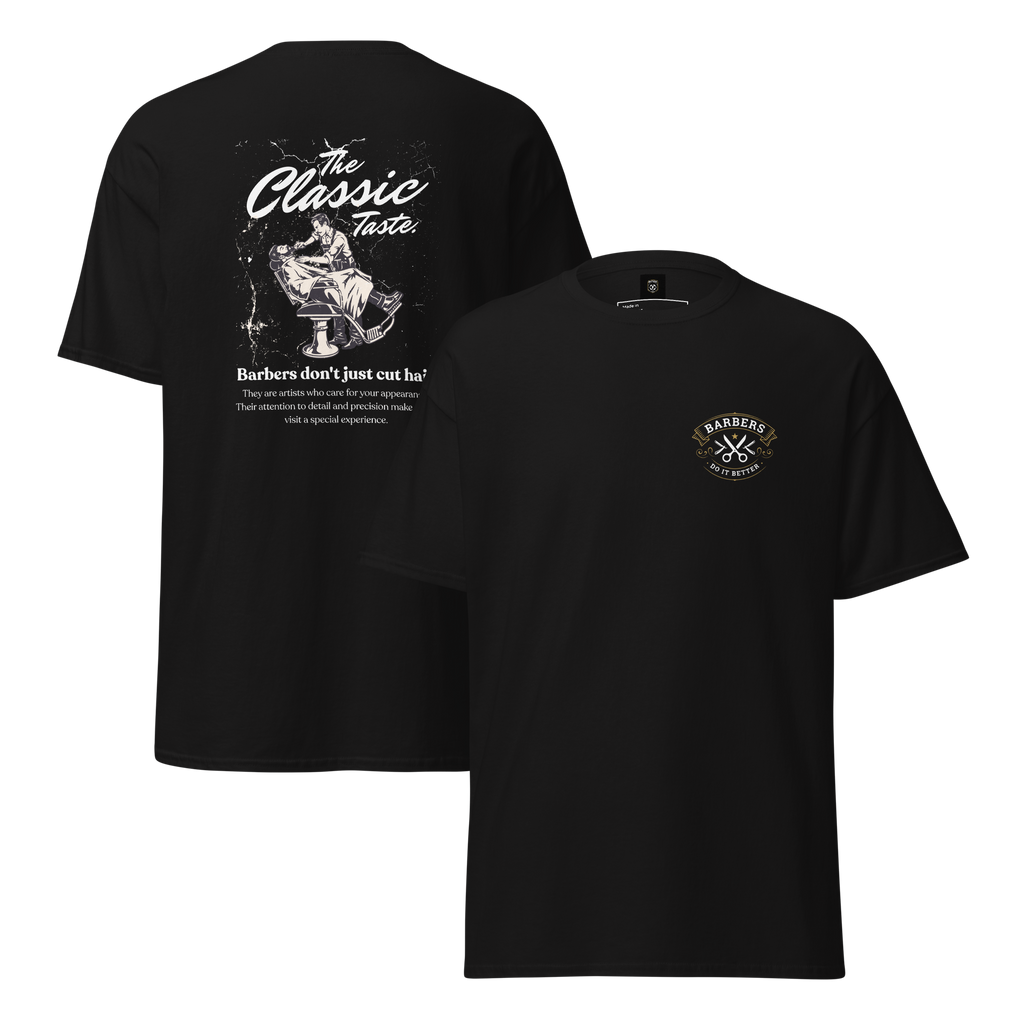 Classic Barber Graphic Tee - Timeless Style for Every Grooming Enthusiast