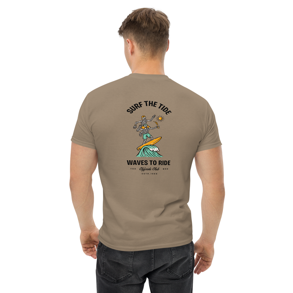 Surf The Tide Men's Surfing Graphic Tee
