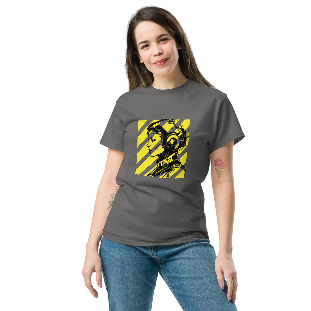 Futuristic Sci-Fi Shirt: Embrace Your Unique Style with a Bold Portrait Design