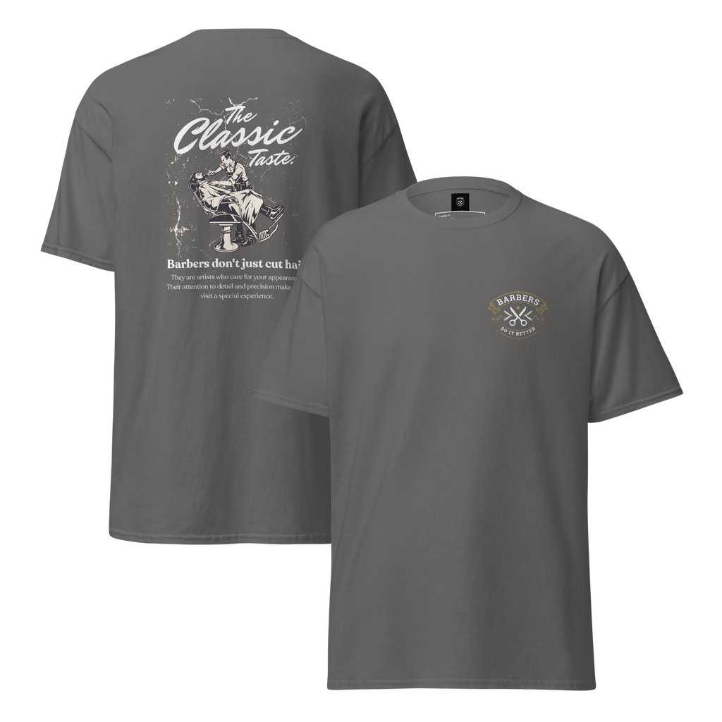 Classic Barber Graphic Tee - Timeless Style for Every Grooming Enthusiast