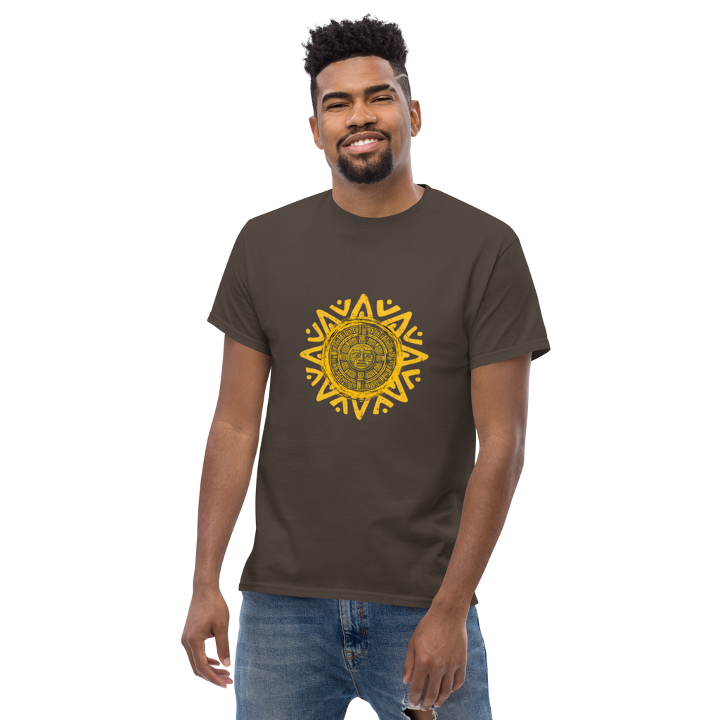 Unisex Aztec Sun Stone T-Shirt for Cultural Style