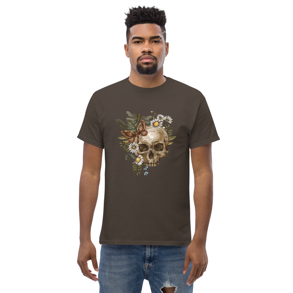 Botanical Skull T-Shirt - Heavyweight Style and Comfort for Trendsetters