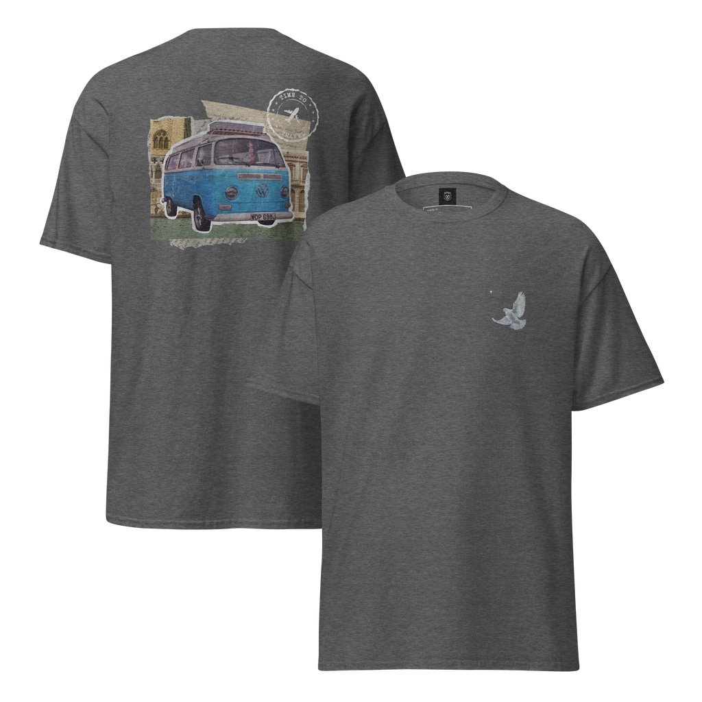 Wanderlust Graphic Tee for Adventure Seekers - Retro Van Design