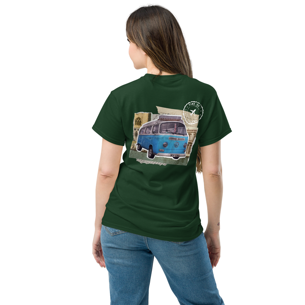 Wanderlust Graphic Tee for Adventure Seekers - Retro Van Design