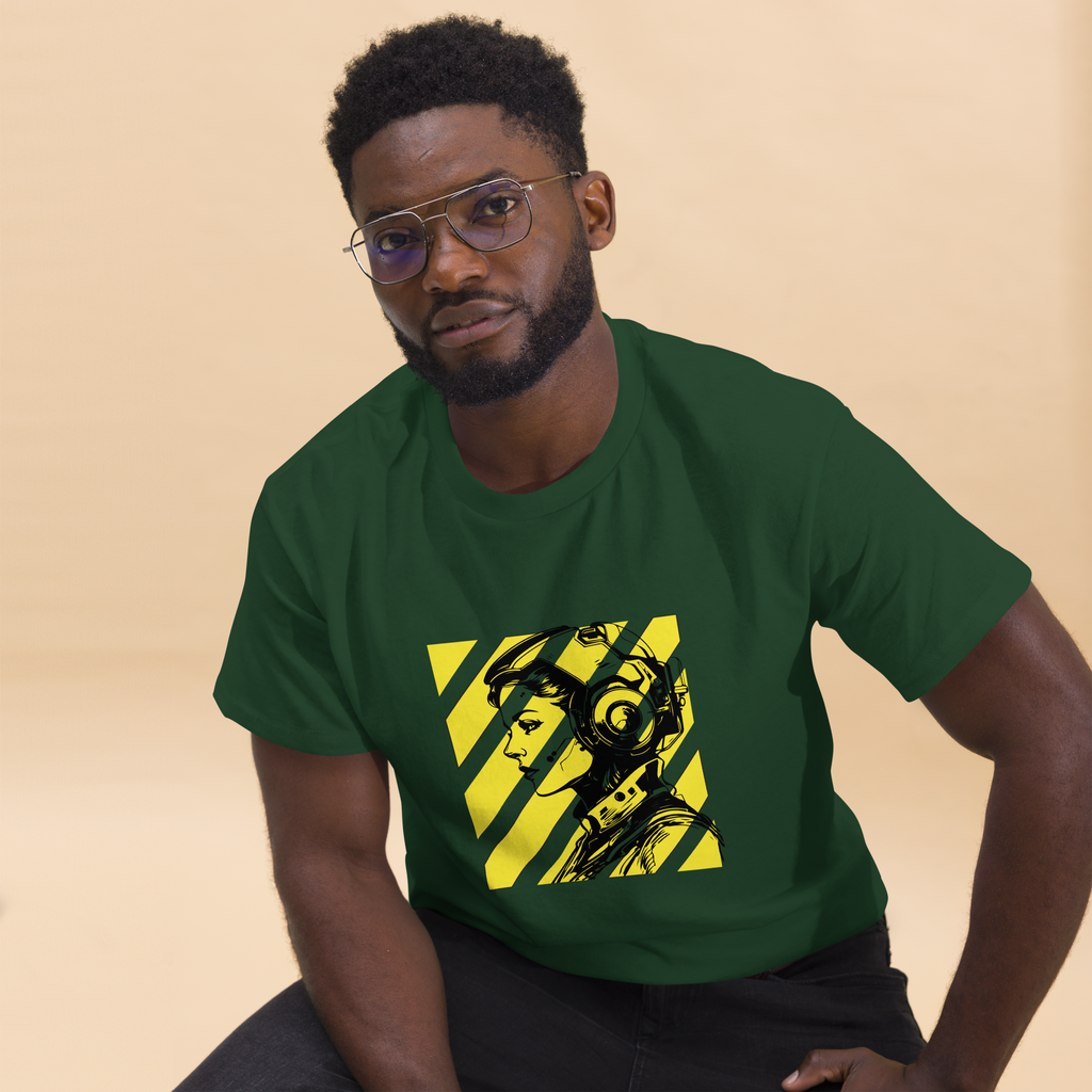 Futuristic Sci-Fi Shirt: Embrace Your Unique Style with a Bold Portrait Design