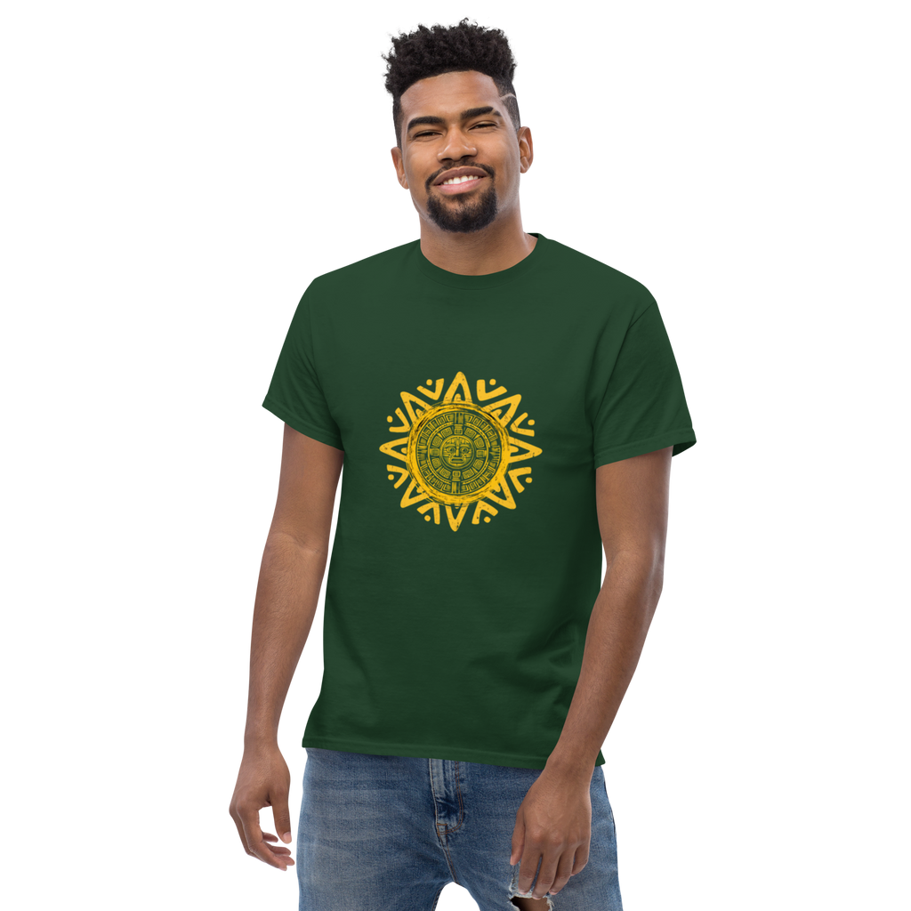 Unisex Aztec Sun Stone T-Shirt for Cultural Style