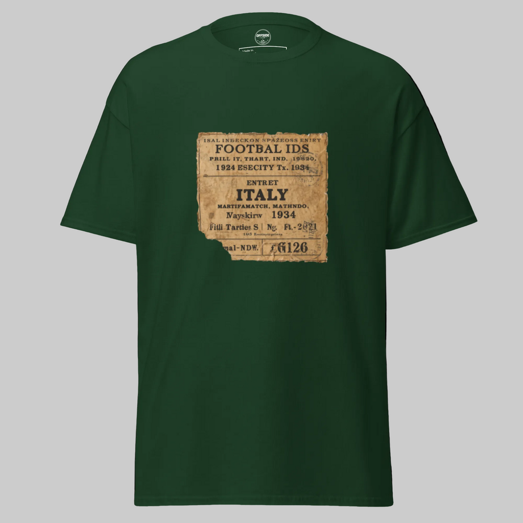 Italy 1934 Vintage Football Shirt - Classic Retro Tee