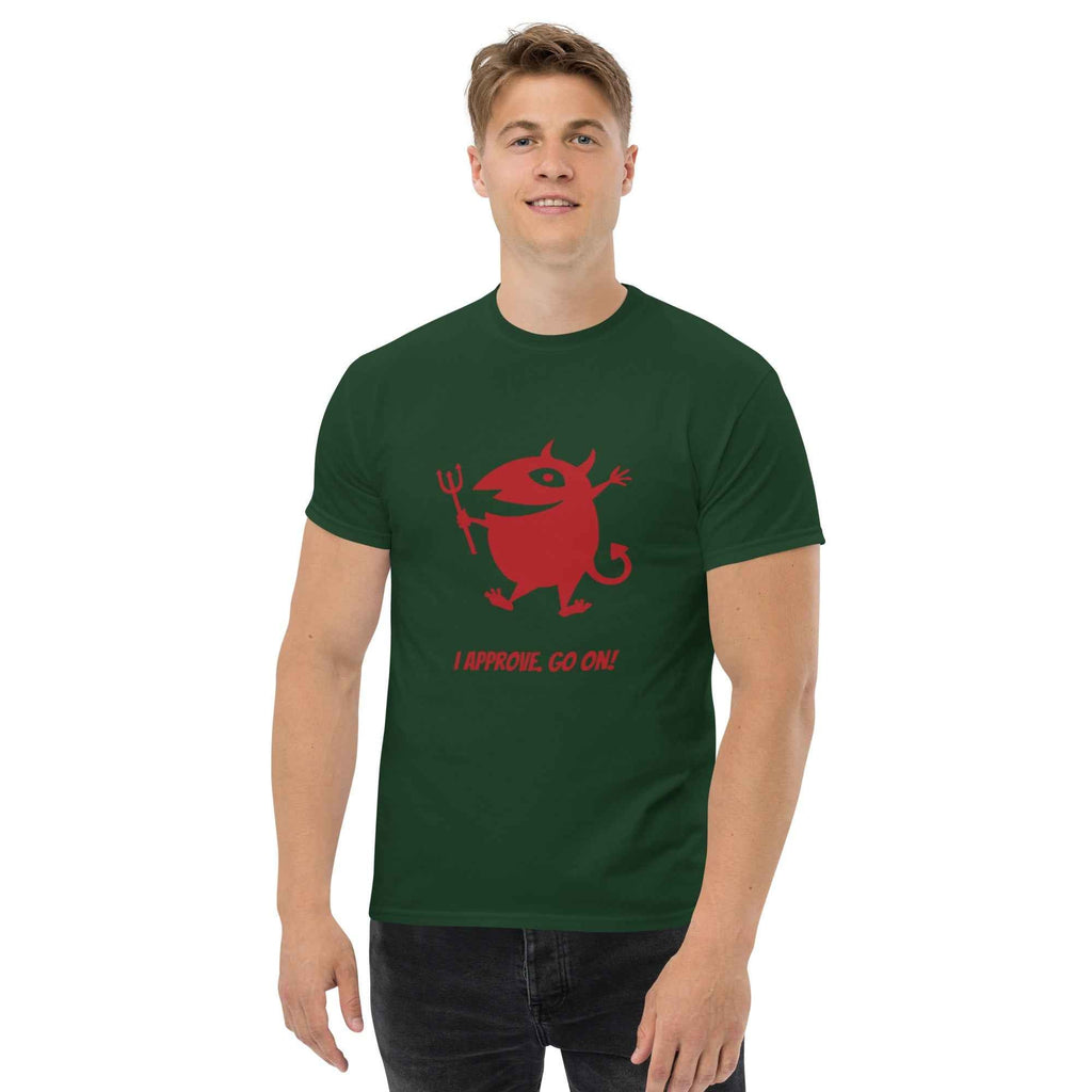 Devil Graphic Tee - I Approve, Go On!