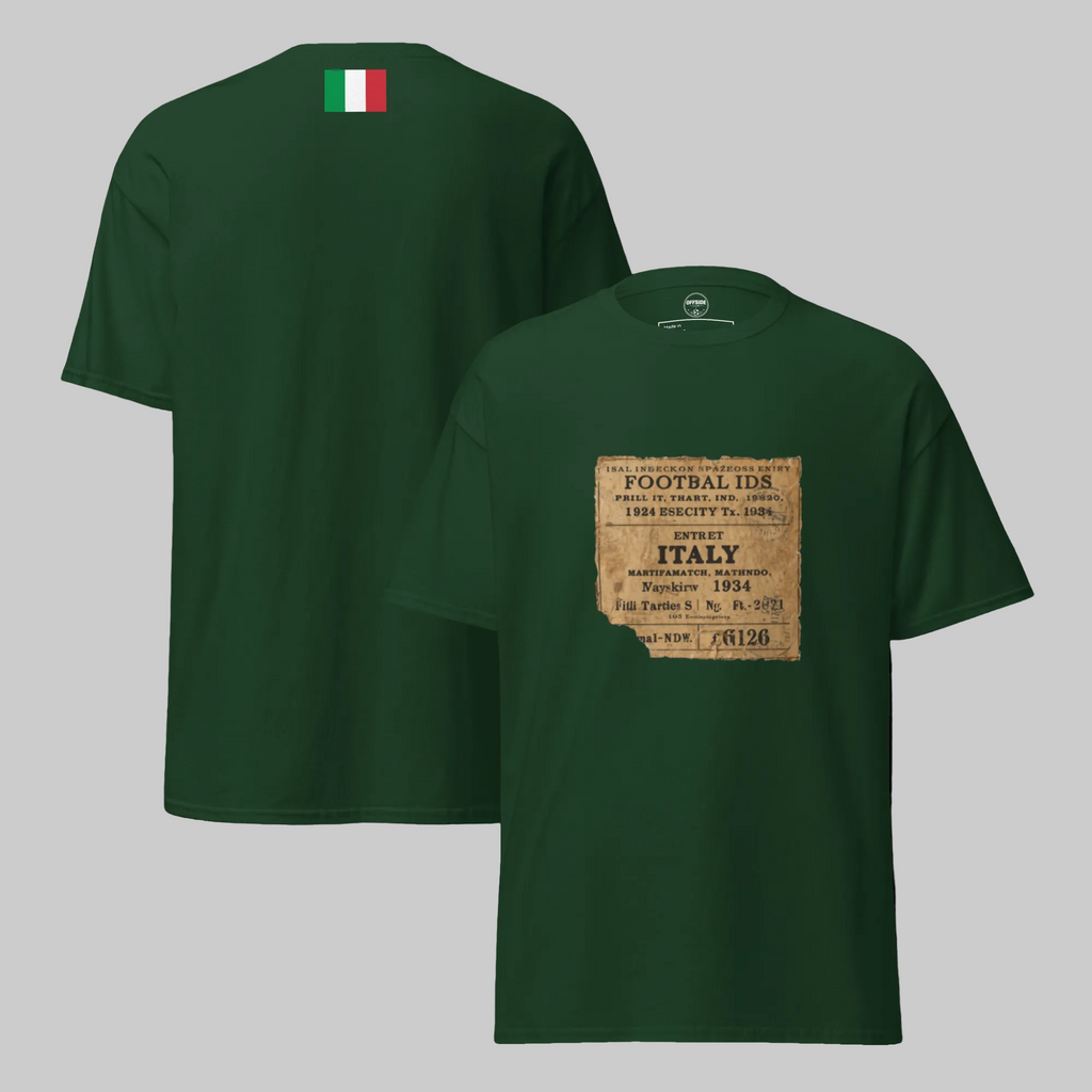 Italy 1934 Vintage Football Shirt - Classic Retro Tee