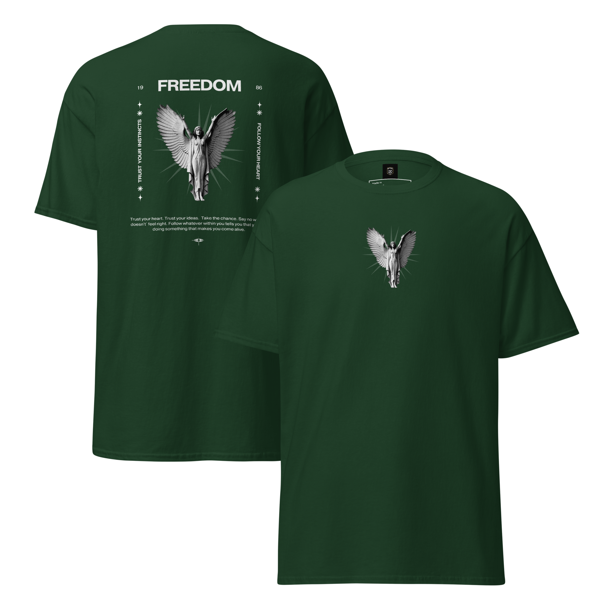 Freedom Angel Graphic Tee - Embrace Your Spirit Unisex Design