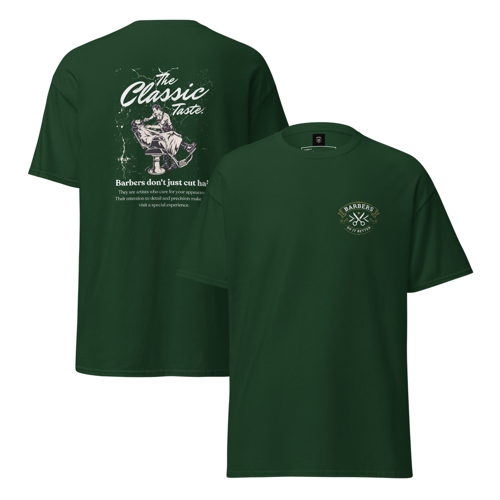 Classic Barber Graphic Tee - Timeless Style for Every Grooming Enthusiast