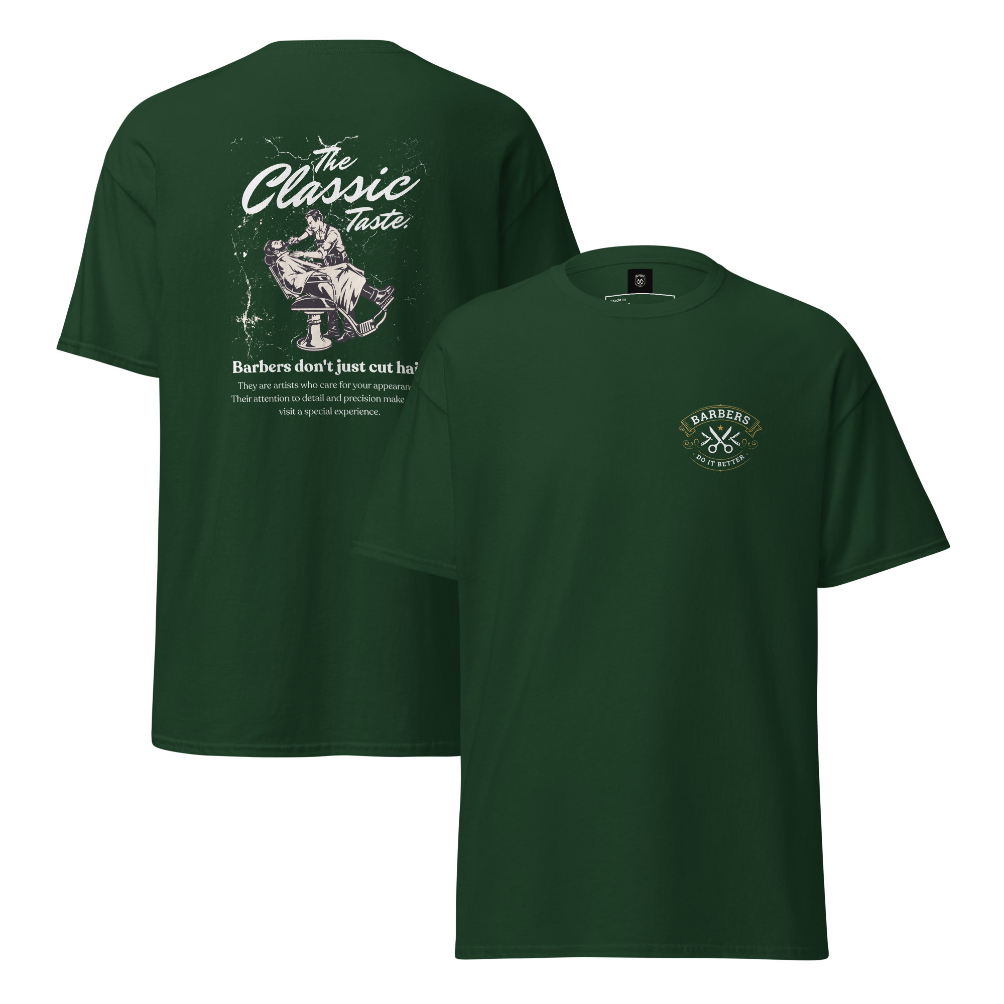 Classic Barber Graphic Tee - Timeless Style for Every Grooming Enthusiast