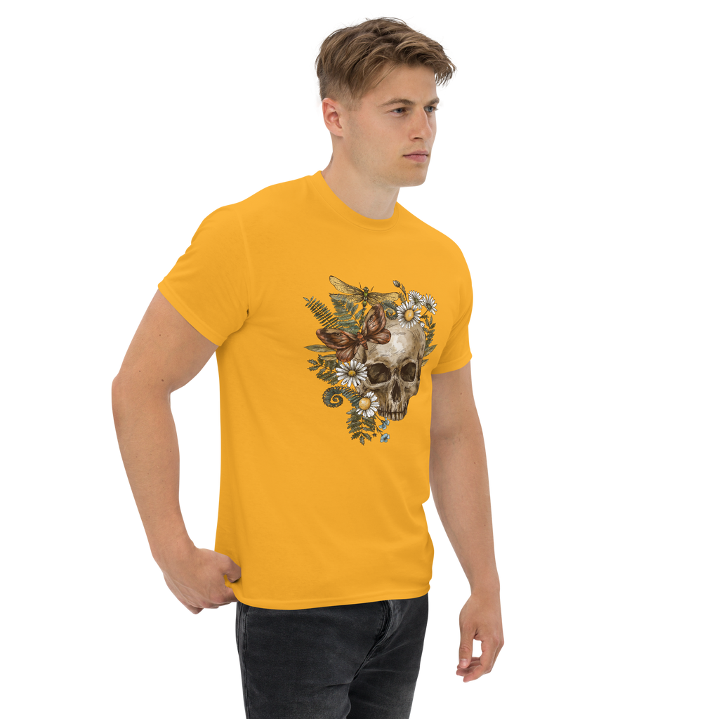Botanical Skull T-Shirt - Heavyweight Style and Comfort for Trendsetters