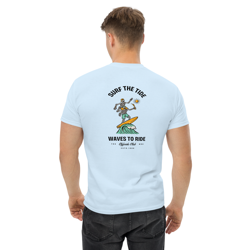 Surf The Tide Men's Surfing Graphic Tee