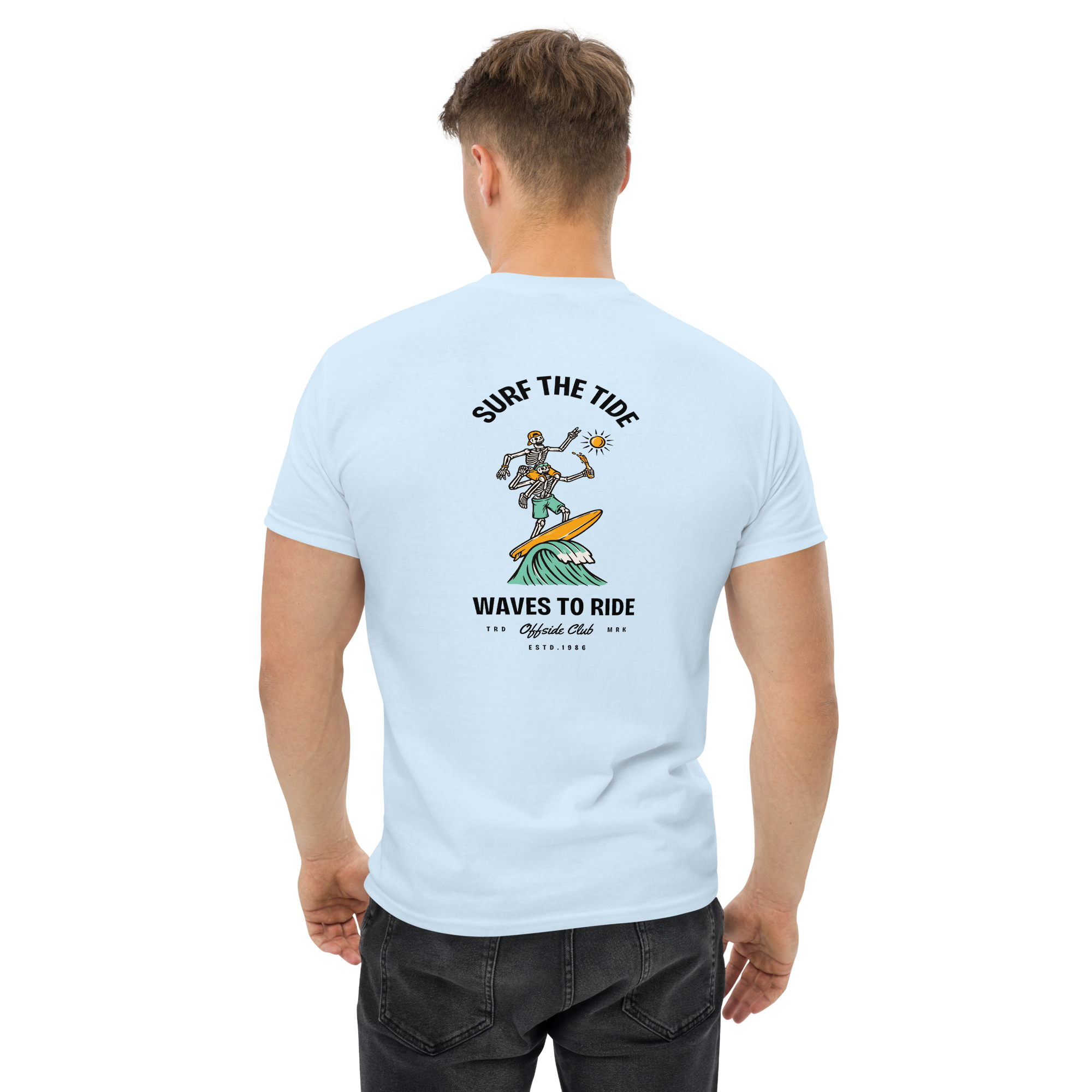 Surf The Tide Men's Surfing Graphic Tee
