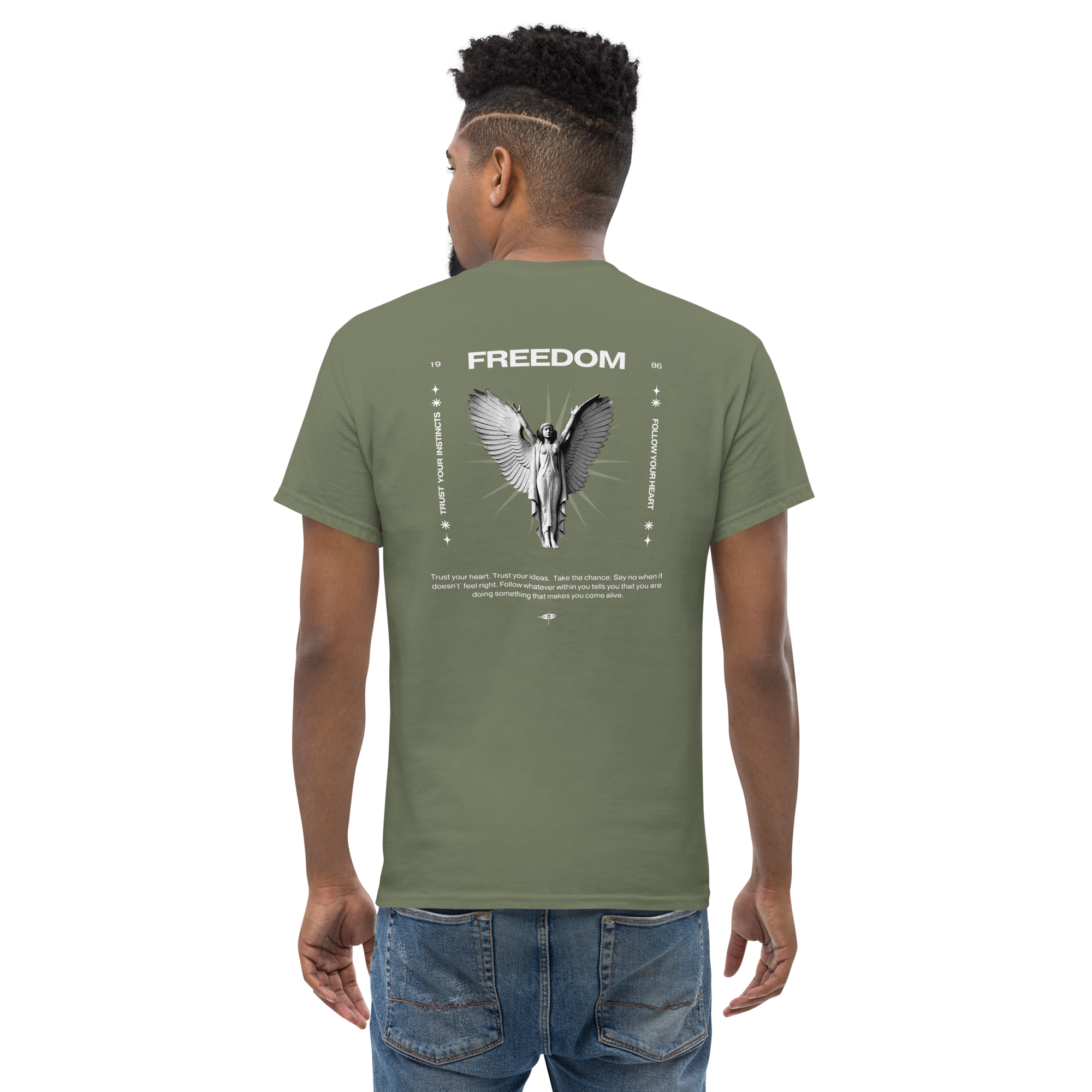 Freedom Angel Graphic Tee - Embrace Your Spirit Unisex Design