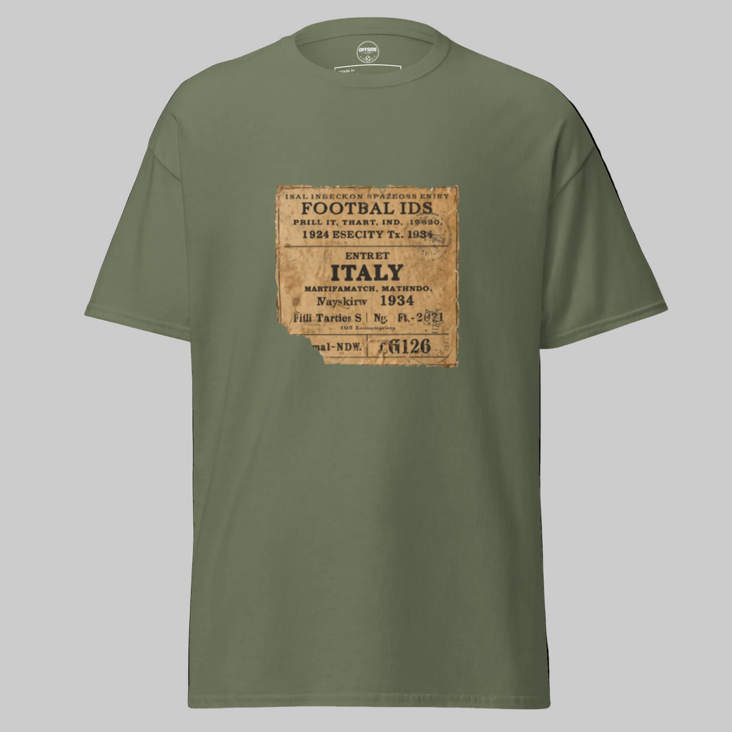 Italy 1934 Vintage Football Shirt - Classic Retro Tee