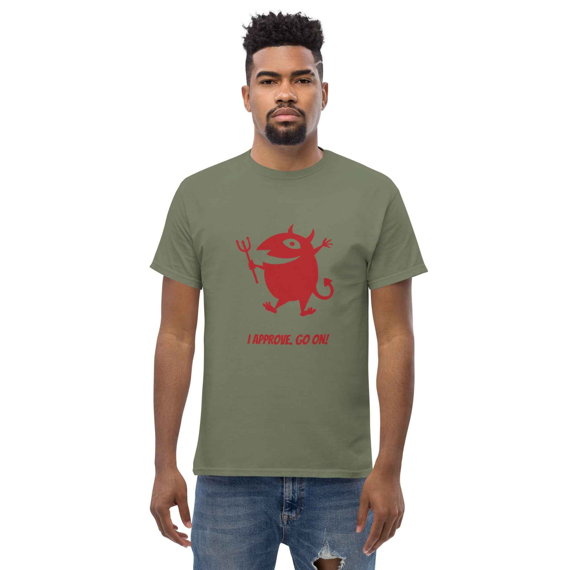 Devil Graphic Tee - I Approve, Go On!