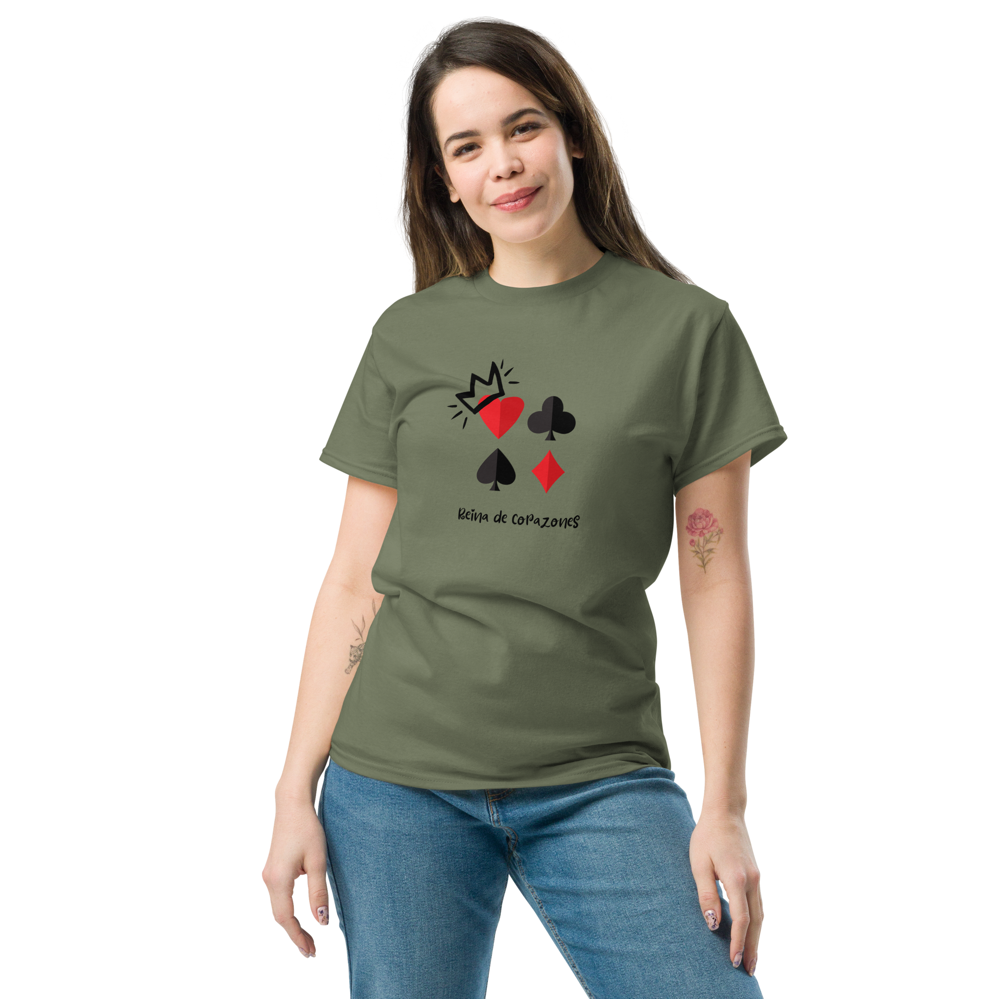 Reina de Corazones Tee - Stylish Statement Shirt for Every Occasion