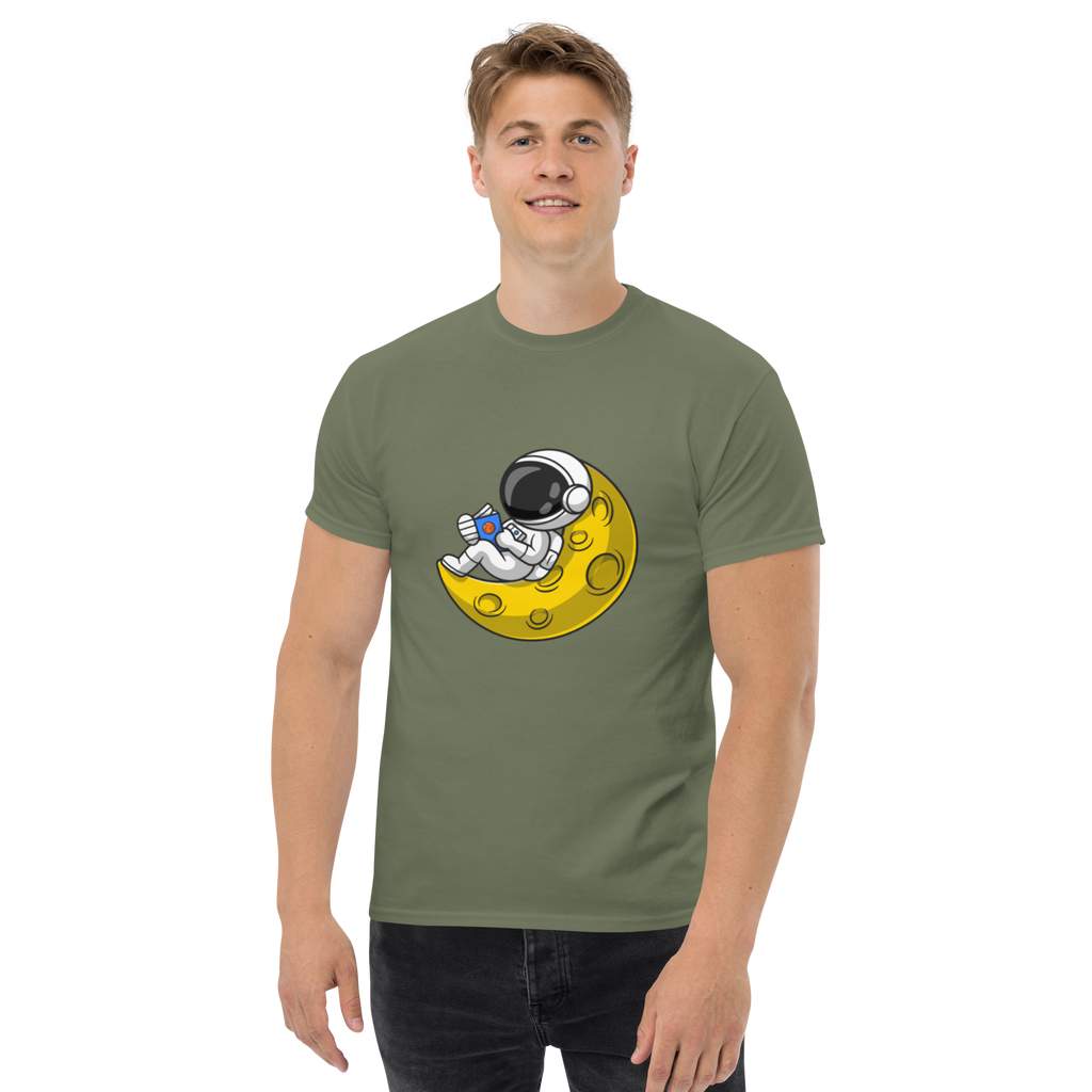 Lunar Reader Tee - Stylish Graphic Tee for Book Lovers