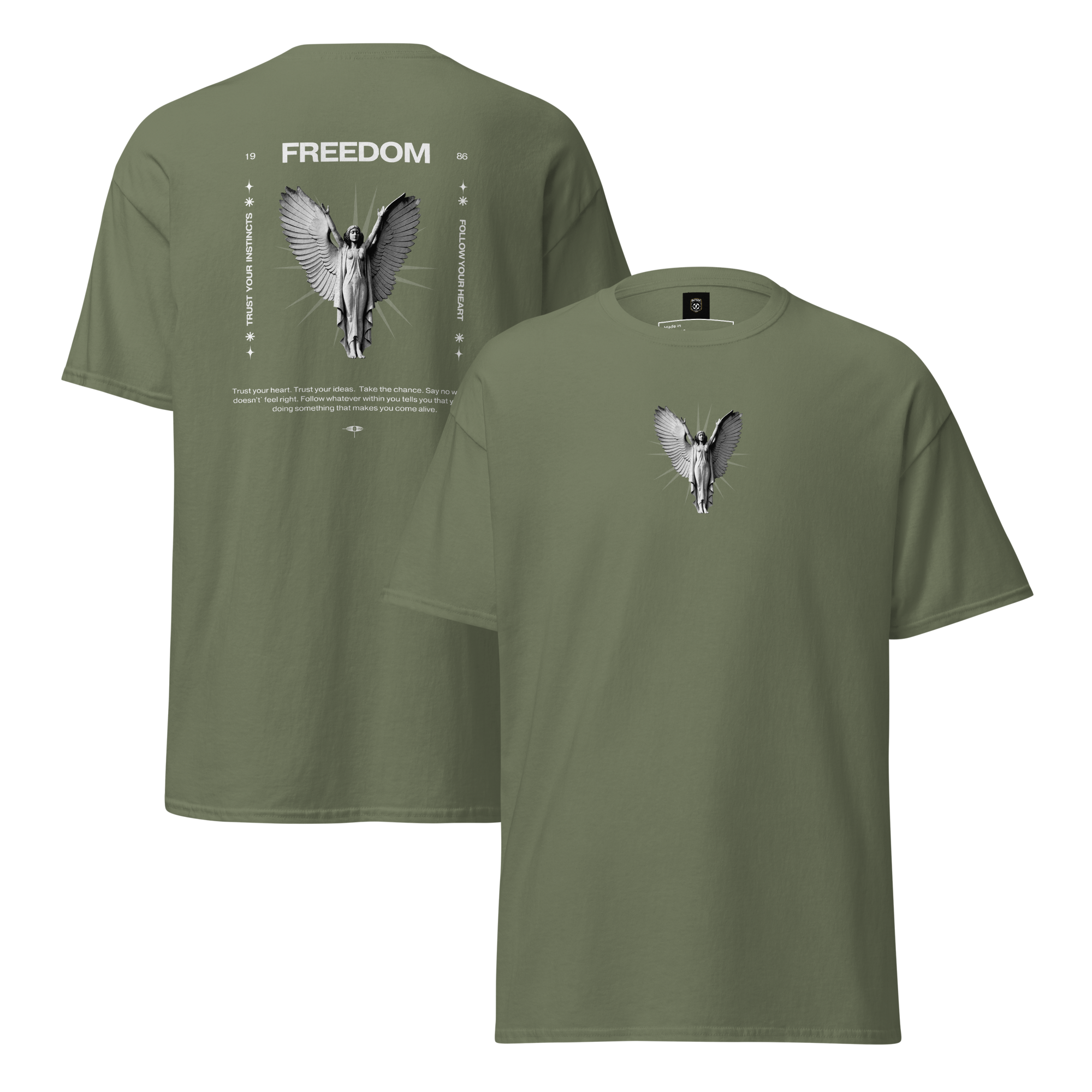 Freedom Angel Graphic Tee - Embrace Your Spirit Unisex Design