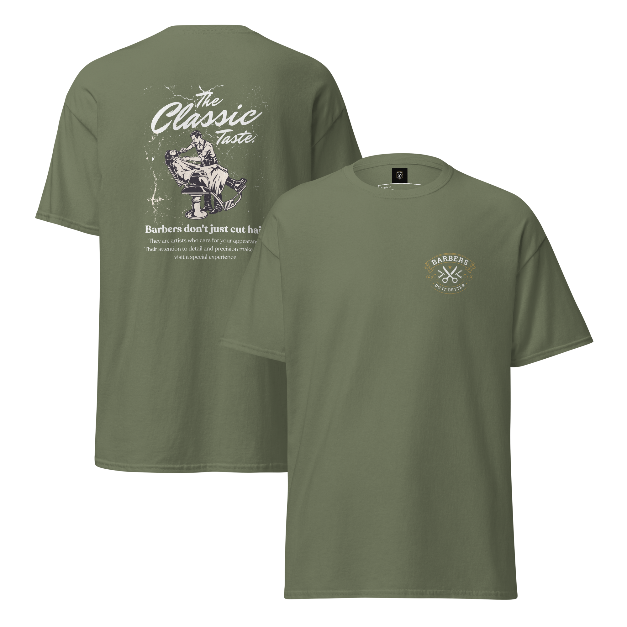 Classic Barber Graphic Tee - Timeless Style for Every Grooming Enthusiast
