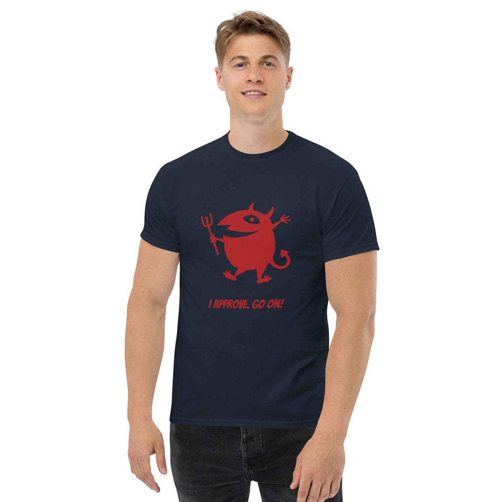 Devil Graphic Tee - I Approve, Go On!